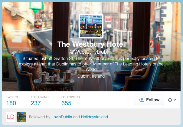 They have the Twitter account @WestburyDublin though